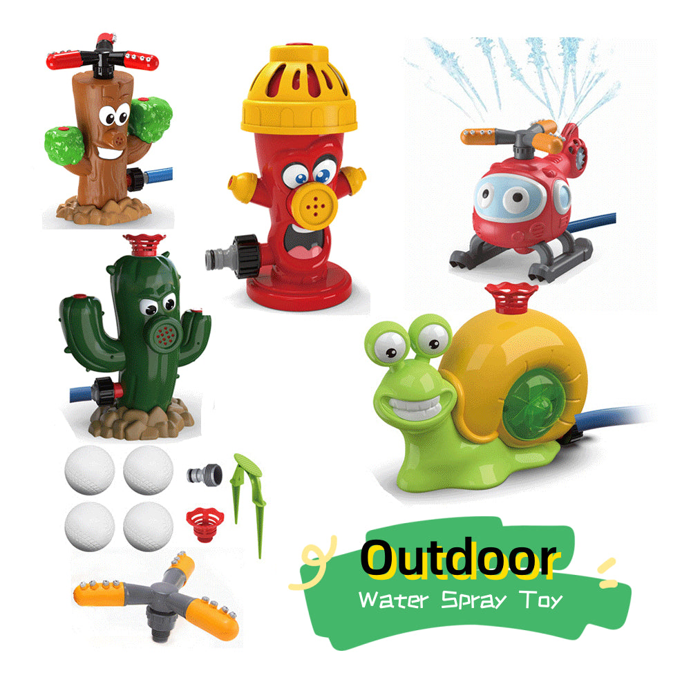 Cute Cartoon Outdoor Sprinkler Water Toy for Kids | Fun Summer Garden Water Spray Toy