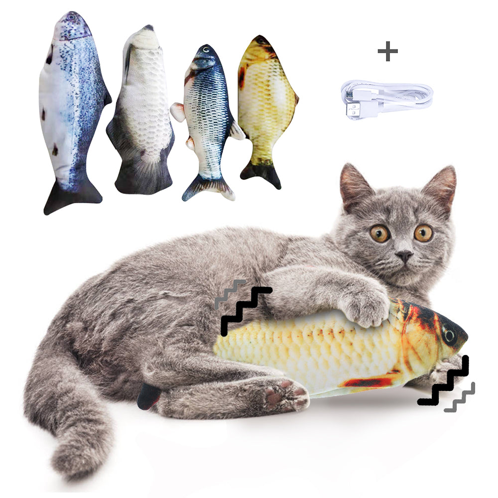 Electric Jumping Fish Cat Toy – Interactive Simulation Fish for Active Play Without Catnip