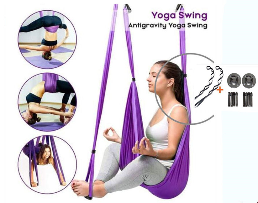 Premium Anti-Gravity Aerial Yoga Hammock – Nylon Swing for Inversion, Stretching, Flexibility Training & Home Fitness