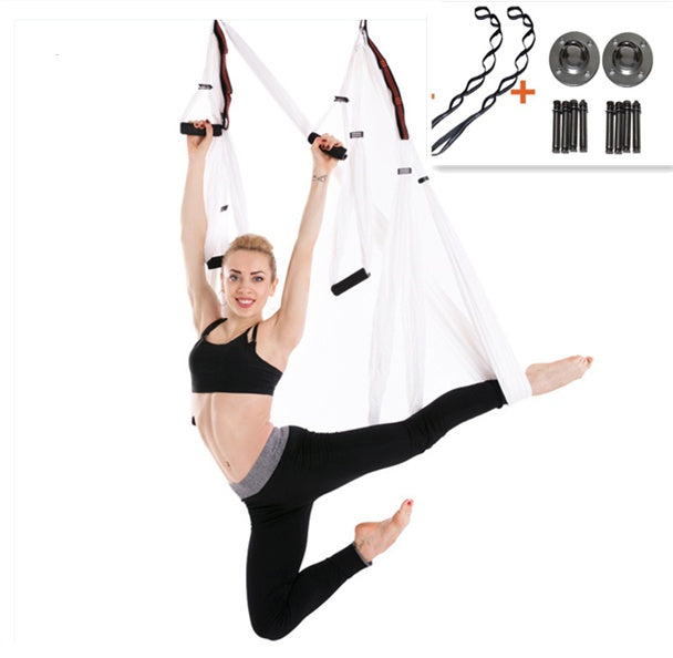 Premium Anti-Gravity Aerial Yoga Hammock – Nylon Swing for Inversion, Stretching, Flexibility Training & Home Fitness
