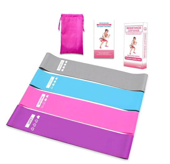 Aesthetic Mini Resistance Bands Set – Elastic Booty Workout Bands for Yoga, Pilates, Home Fitness & Full-Body Toning