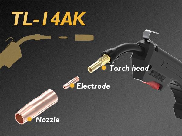 TOOLIOM 4 in 1 MIG Welder 180A Gas MIG/Flux MIG/Stick/Lift TIG Multiprocess Welding Machine 110V/220V Welder with Lift TIG Torch