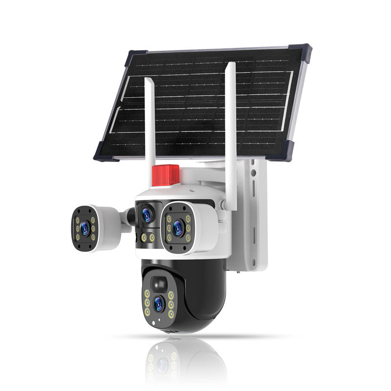Solar Ultra High Definition Surveillance Trinocular Camera