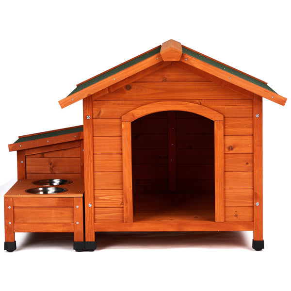 Green Asphalt Roof Golden Red Main Body Fir House Type Cat and Doghouse