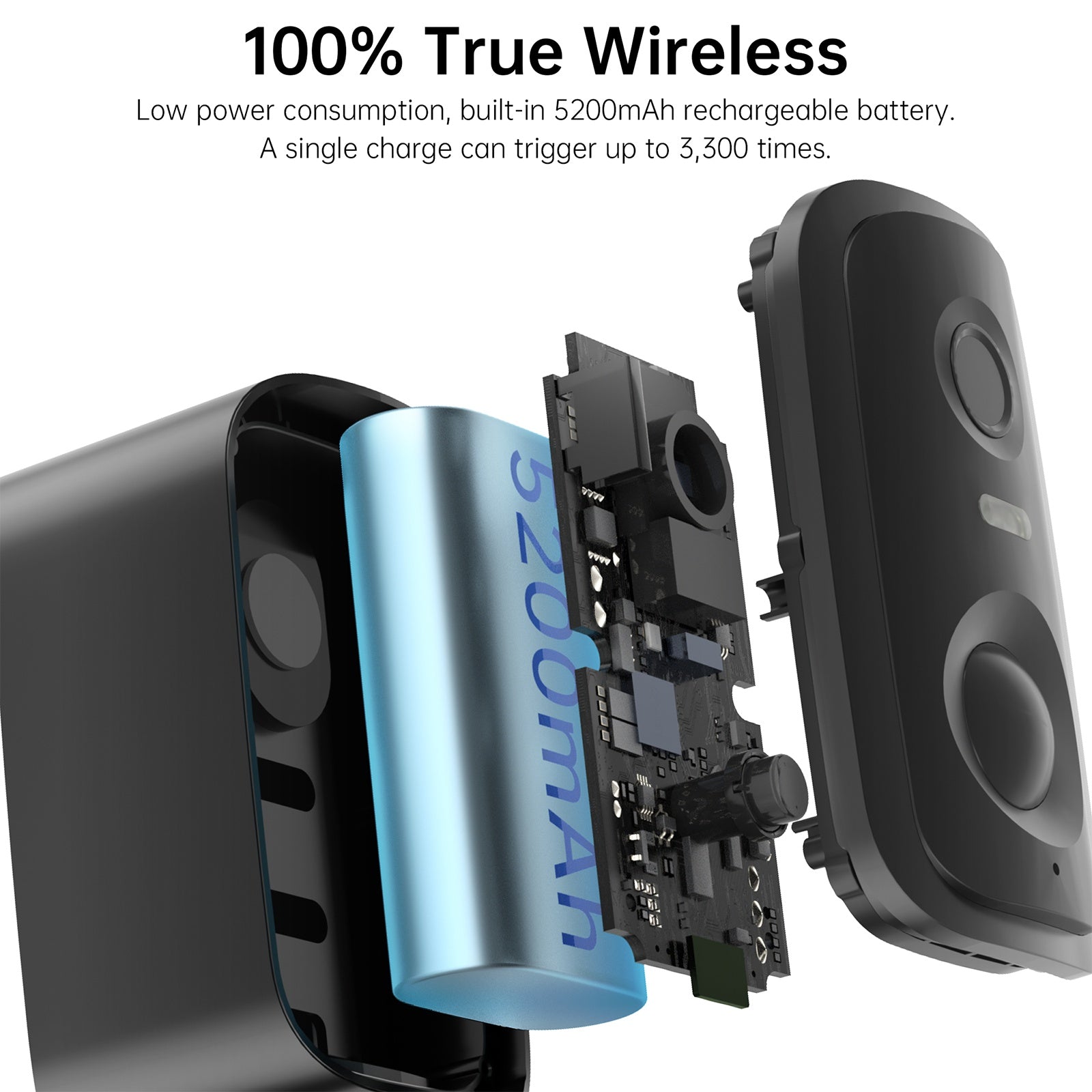 Low Power Security Camera CL30 Outdoor Security Cameras Motion Detected Easy To Set Up Wireless Battery Camera With Solar Panel