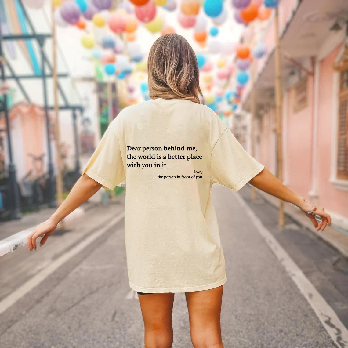 New Fashion Women’s Letter T-Shirt – Casual Round Neck Short Sleeve Slogan Tee Top