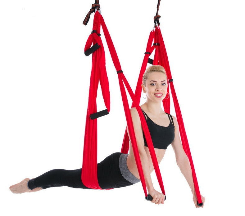 Premium Anti-Gravity Aerial Yoga Hammock – Nylon Swing for Inversion, Stretching, Flexibility Training & Home Fitness