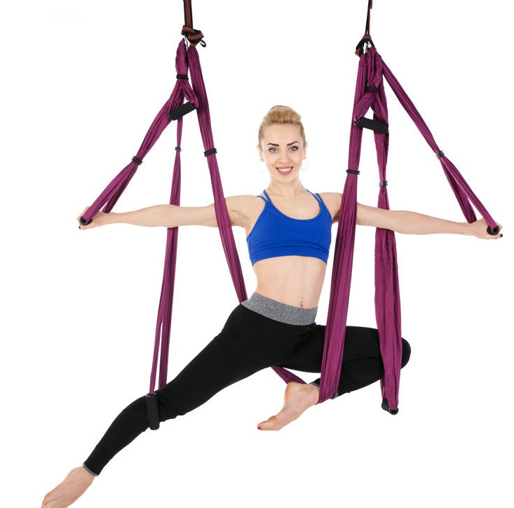 Premium Anti-Gravity Aerial Yoga Hammock – Nylon Swing for Inversion, Stretching, Flexibility Training & Home Fitness