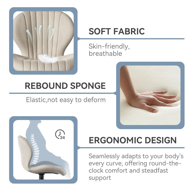 Modern Swivel Bar Stools Set of 2 – Counter-Height Bar Chairs with High Backrest, 360° Rotation, Easy 5-Minute Assembly & Comfortable Cushioned Seating