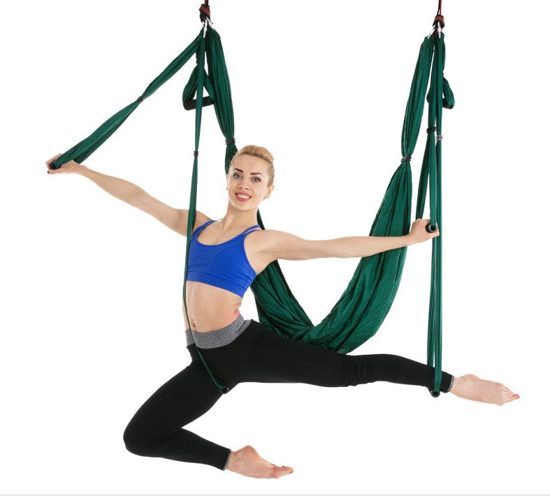 Premium Anti-Gravity Aerial Yoga Hammock – Nylon Swing for Inversion, Stretching, Flexibility Training & Home Fitness