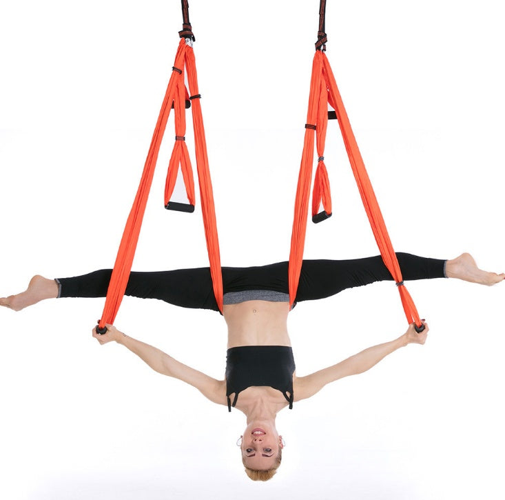 Premium Anti-Gravity Aerial Yoga Hammock – Nylon Swing for Inversion, Stretching, Flexibility Training & Home Fitness