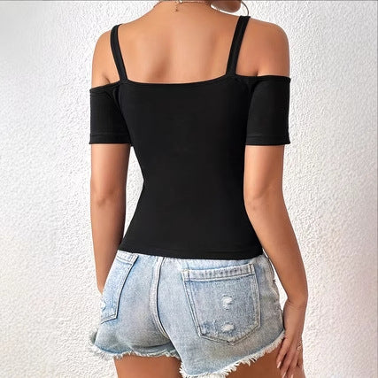 Summer American Niche Outer Wear Short Chic Sports Top Hot Girl Bottoming Small Slip Top Vest For Women