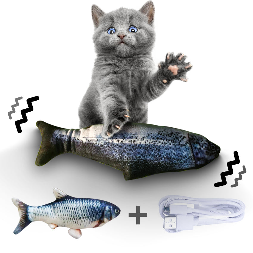 Electric Jumping Fish Cat Toy – Interactive Simulation Fish for Active Play Without Catnip