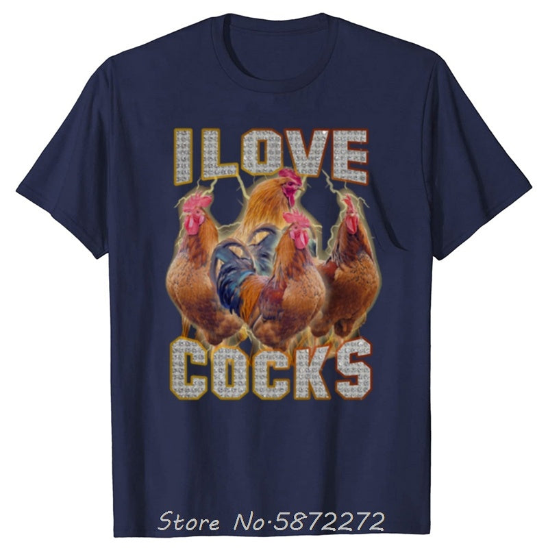 Summer Loose Short Sleeves T-shirt Men's And Women's Round Neck