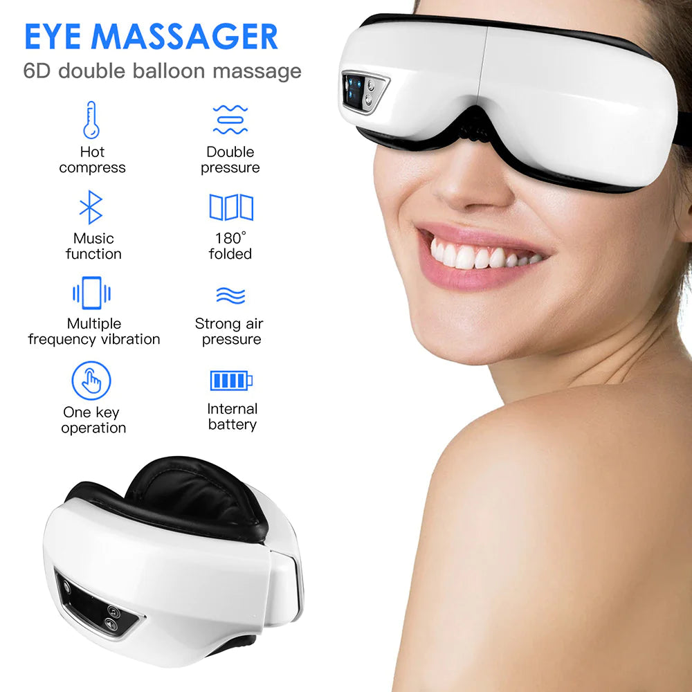 Smart Eye Massager with Heat & Vibration