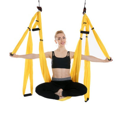Premium Anti-Gravity Aerial Yoga Hammock – Nylon Swing for Inversion, Stretching, Flexibility Training & Home Fitness