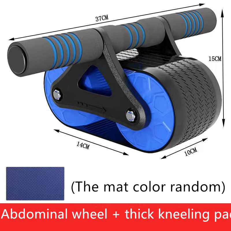 Automatic Rebound Ab Roller Wheel – Dual-Wheel Core Trainer for Home Workouts, Waist Shaping & Full-Body Strength