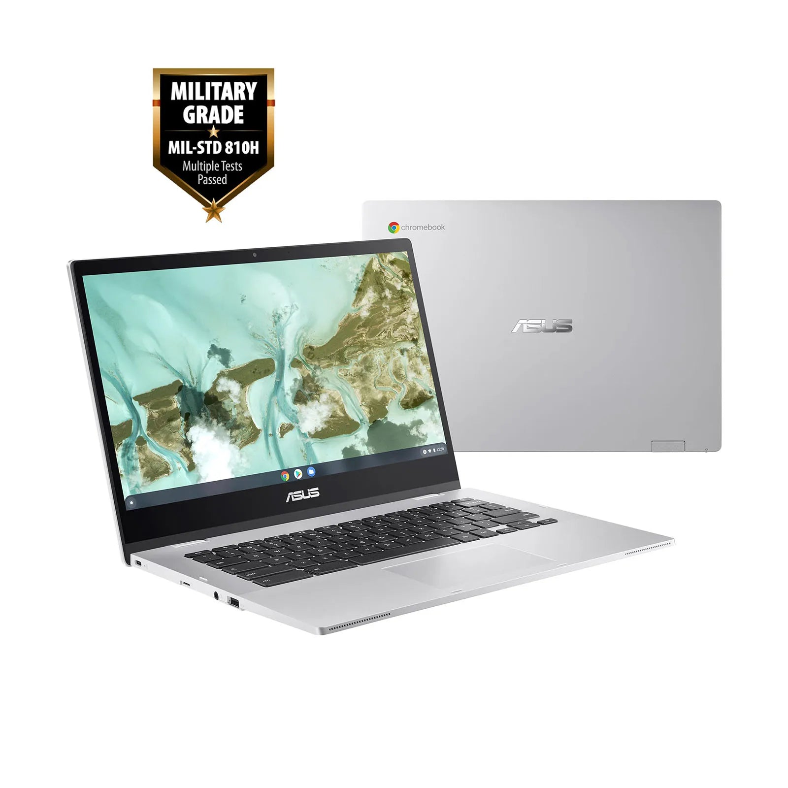 ASUS Chromebook CX1400 — 14” FHD Ultra-Slim Laptop with Intel Celeron N4500, 4GB RAM & 320GB Expandable Storage | Chrome OS