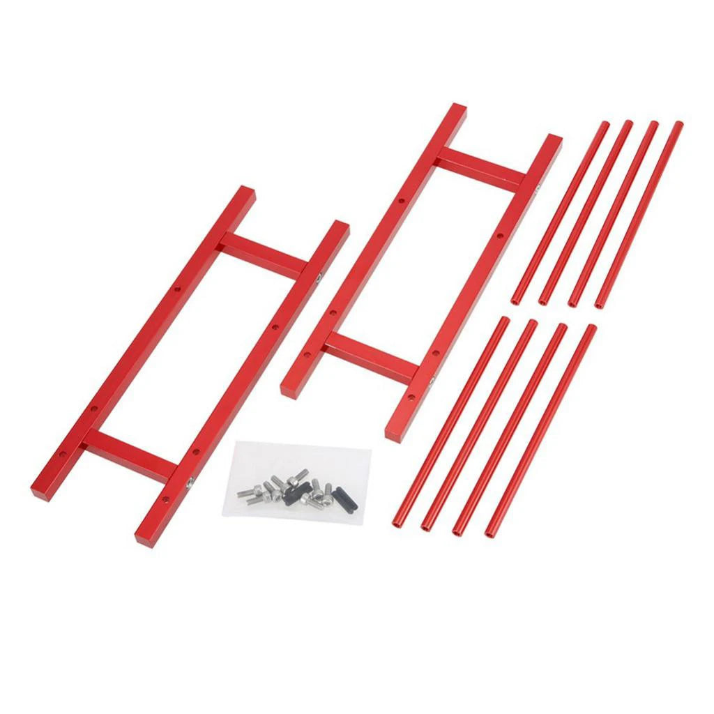 Red Tire Rack Storage Wheel Holder for 1/10 Scale RC Car Crawler Tires