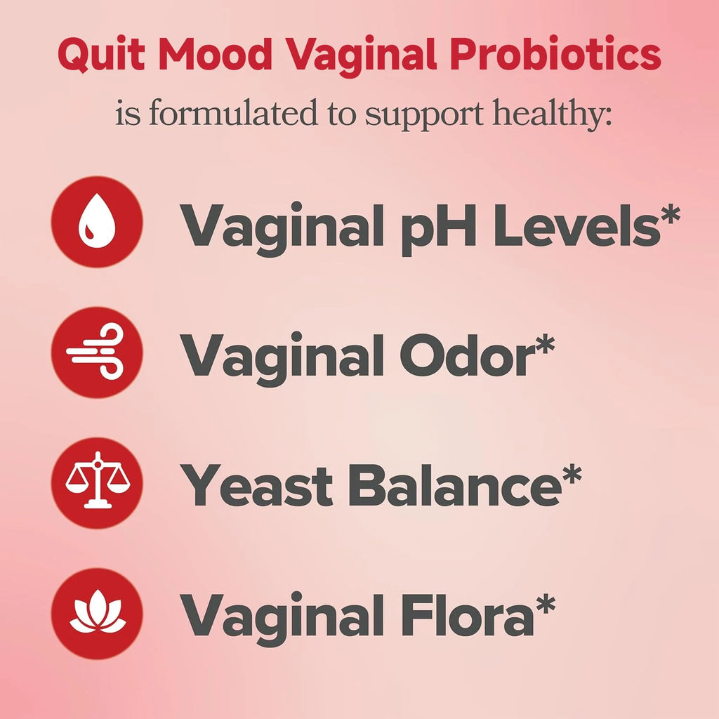 Quit Mood Women’s Probiotics for PH Balance — Lactobacillus Blend for Optimal Women’s Health