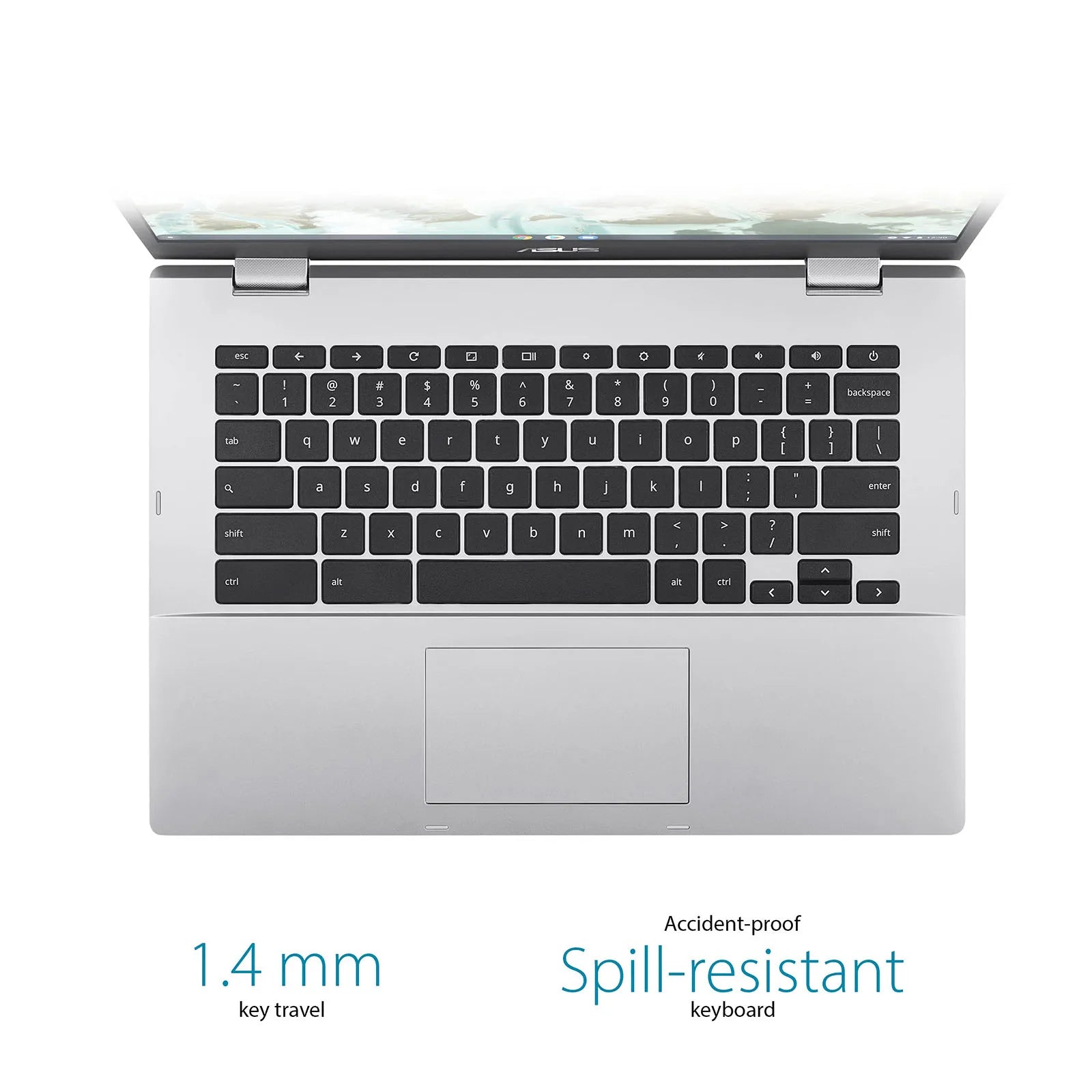 ASUS Chromebook CX1400 — 14” FHD Ultra-Slim Laptop with Intel Celeron N4500, 4GB RAM & 320GB Expandable Storage | Chrome OS