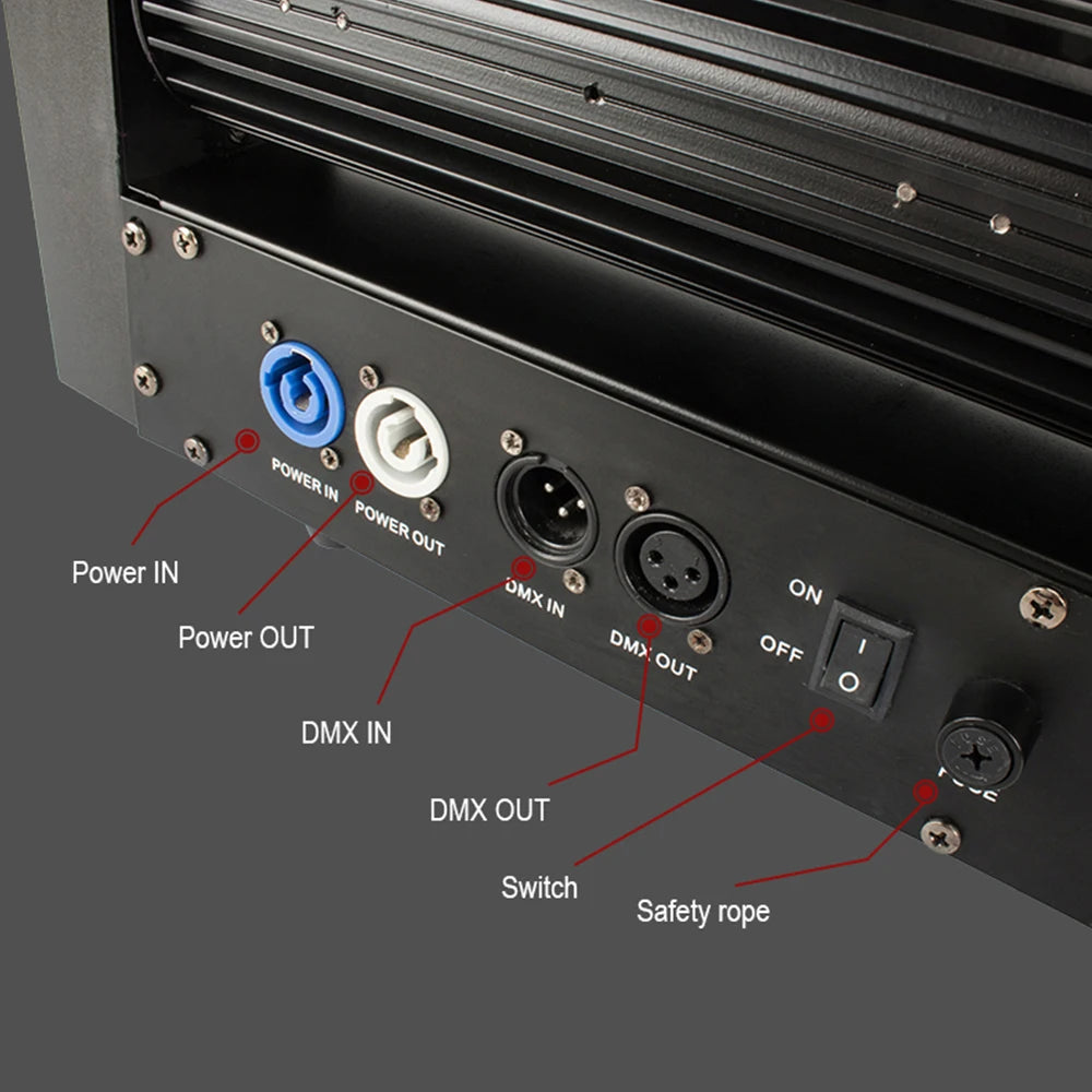 SHEHDS 8x12W RGBW LED Beam Moving Head Light – Professional DJ & Wedding Stage Lighting