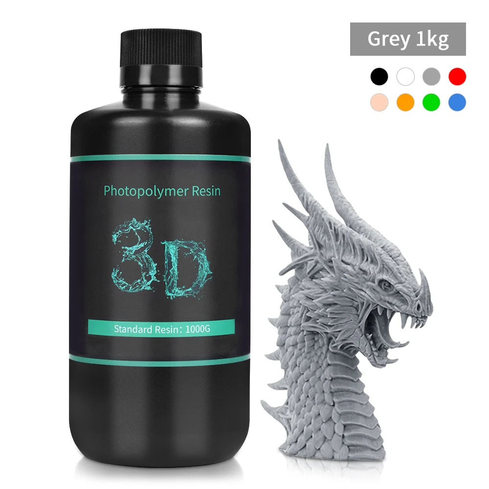 SUNLU 1kg Standard UV Resin for LCD 3D Printer – High-Precision Photopolymer Resin 405nm UV Curing, Easy to Use & Durable