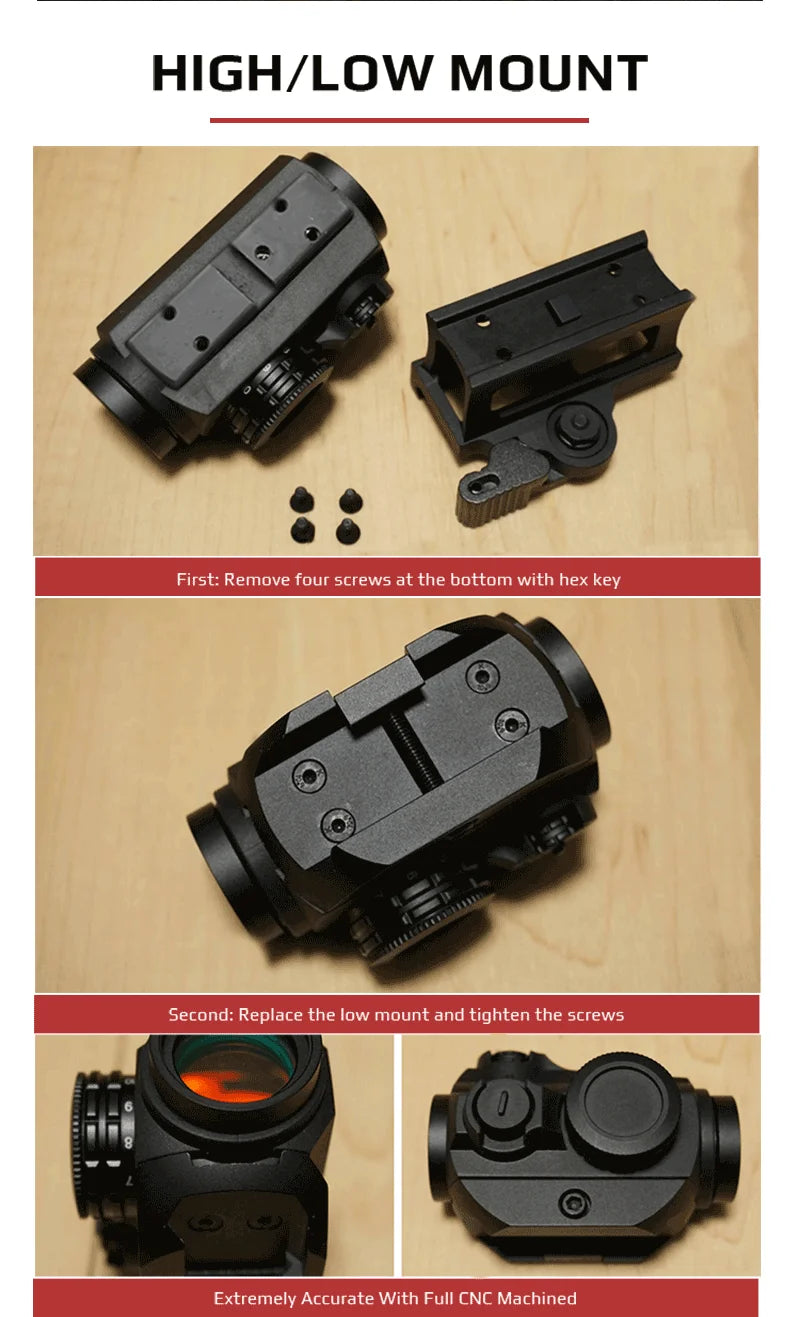 Vector Optics Maverick Gen3 1x22 Red Dot Scope – Waterproof, Quick-Detach AR Sight with 11 Brightness Levels
