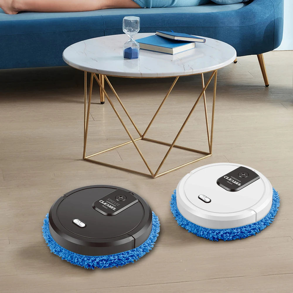✨ 3-in-1 Smart Robot Floor Cleaner – Mopping, Sweeping & Humidifying | USB Rechargeable Auto Dust Sweeper