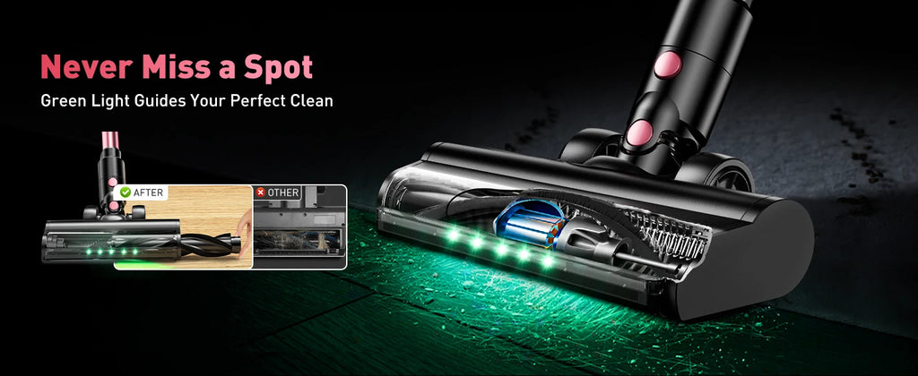 ✨ SuXiangVac 10-in-1 Cordless Vacuum Cleaner – 40Kpa, 500W, 45-Min Runtime, LED Display, Green Light Detection, HEPA Filtration – Perfect for Pets, Hard Floors & Carpets