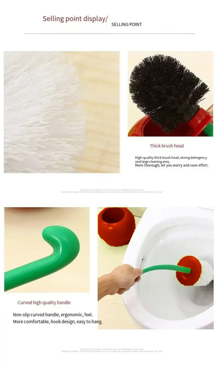 Chic Cherry Toilet Brush Set – Cute Fruit-Inspired Bathroom Accessory for Stylish, Modern Spaces