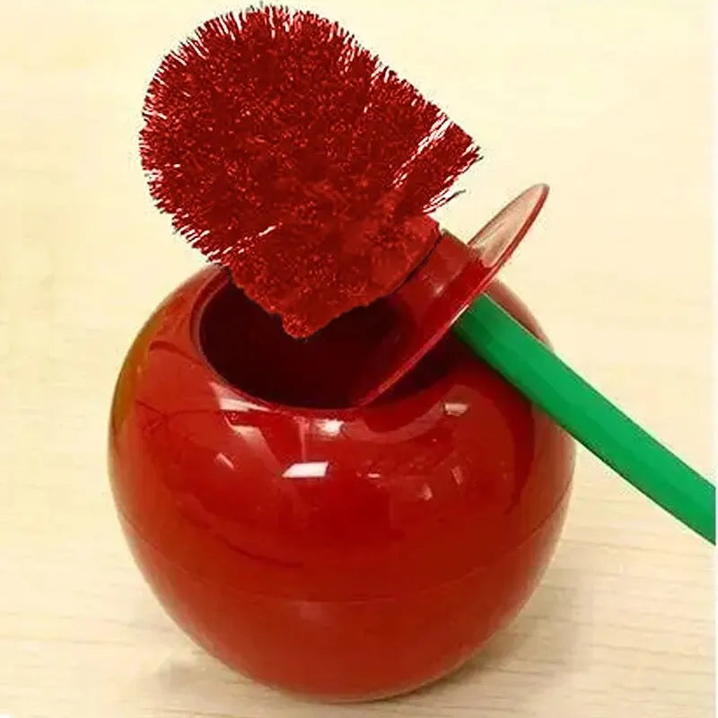 Chic Cherry Toilet Brush Set – Cute Fruit-Inspired Bathroom Accessory for Stylish, Modern Spaces