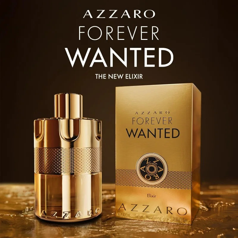 Azzaro Forever Wanted Elixir Parfum Homme 100ml – Bold Leather Scent, Long-Lasting French Luxury Cologne