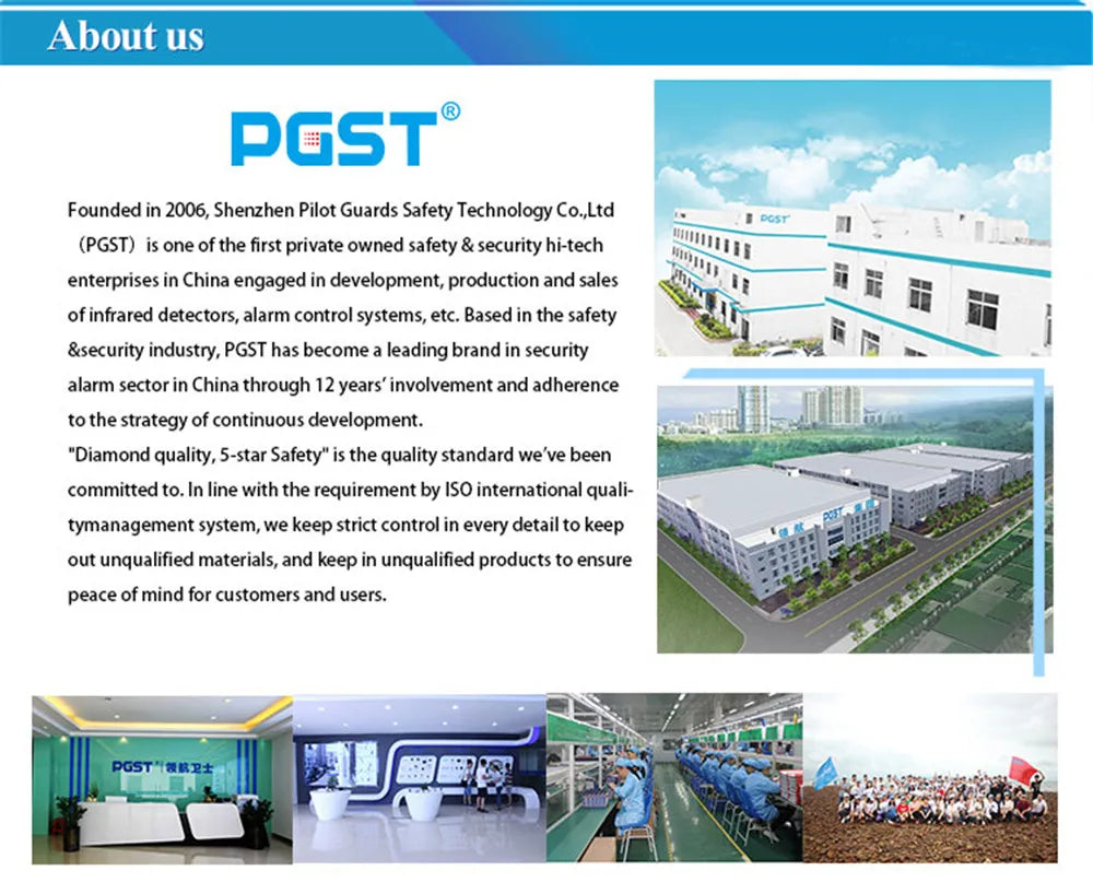 PG-107 Home security alert system,equipped with 4.3-inch 4G WiFi devices,compatible with your application controls,and works wit