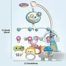 Yokibo Musical Baby Crib Mobile with Soothing Lights & 400 Melodies — Remote Control Infant Toy