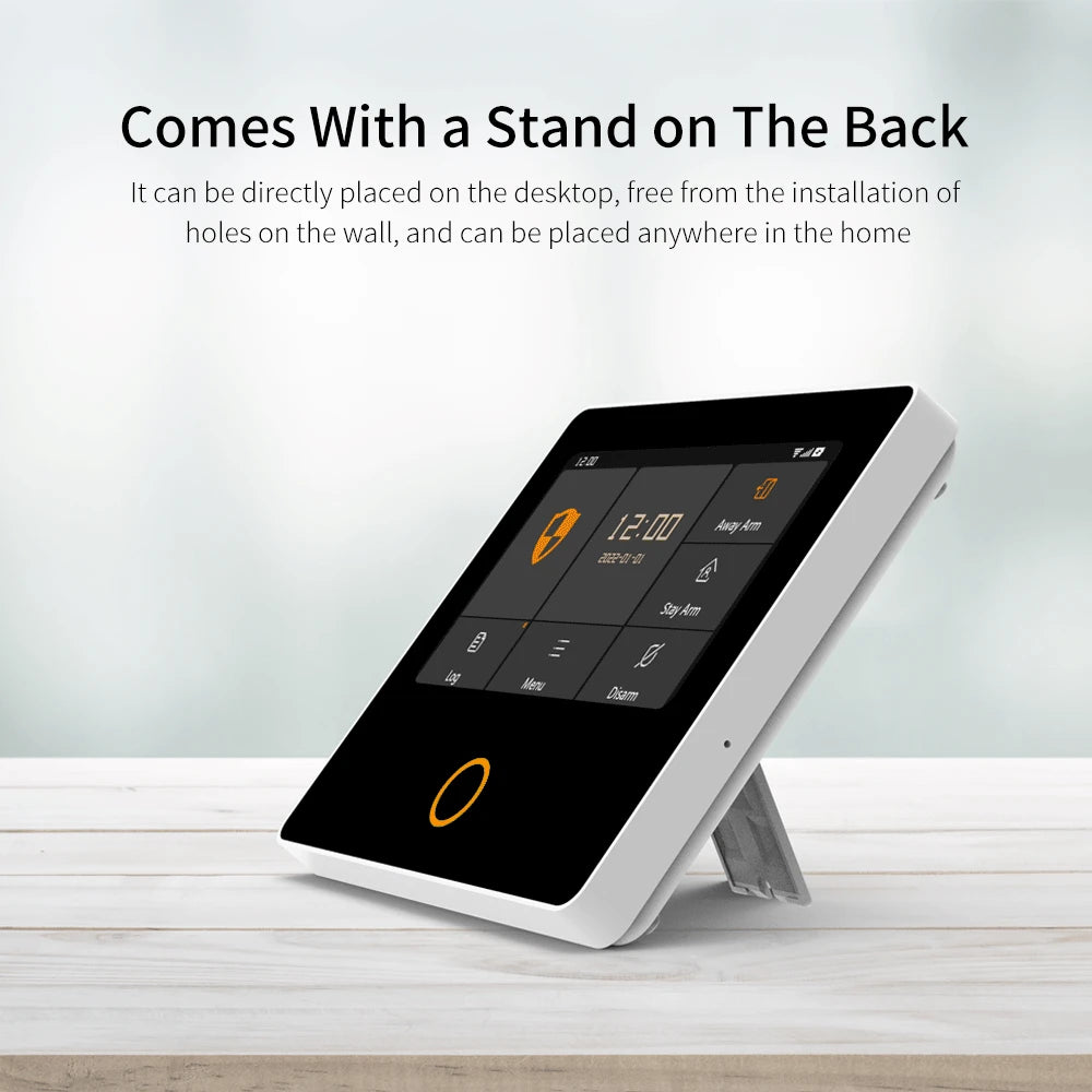 Staniot Home Security Alarm System 4G WiFi Wireless Tuya Smart Burglar Kit Built-in Siren Work with Alexa App Remote Control