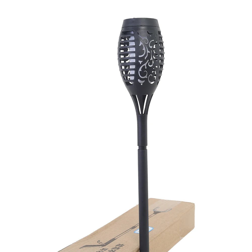 Solar Outdoor LED Torch Lights with Flickering Flame (4 / 6 / 8 / 12 Pieces)