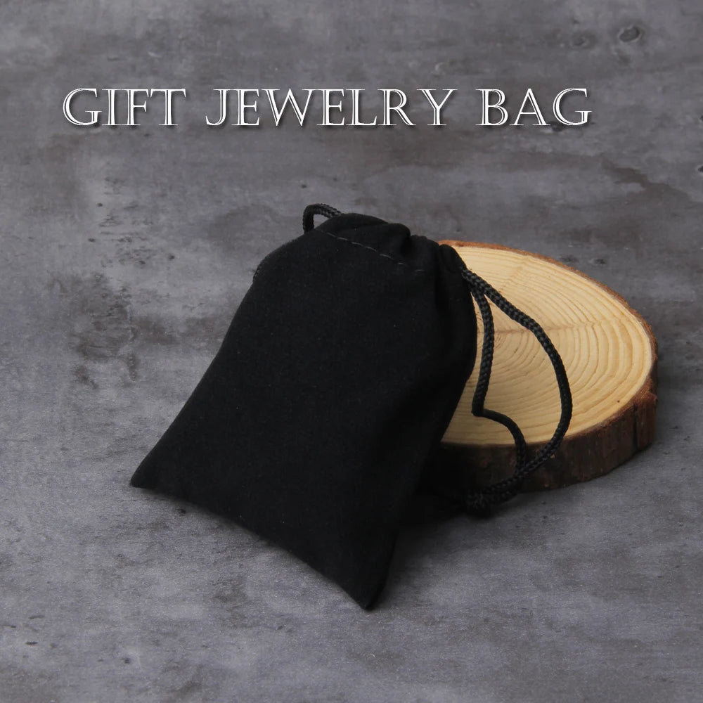 Viking Thor’s Hammer Necklace with Wolf Head & Wooden Gift Box