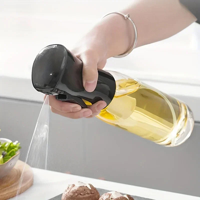 Premium Olive Oil Spray Bottle 200/300/500ml | Portable Kitchen Cooking Dispenser with Fan-Shaped Spray & Anti-Drip Design