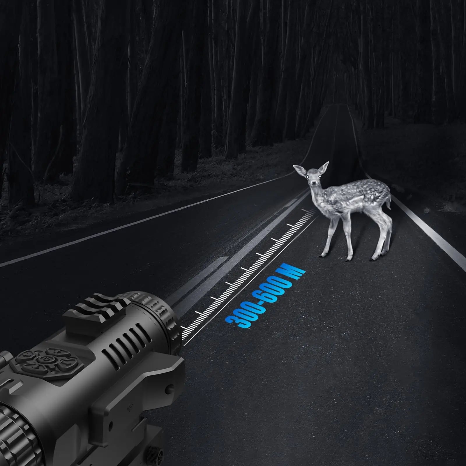 Kaalee GS515 Digital Night Vision Scope – 5–20X HD Day/Night Hunting Scope with 2560×1920 Resolution & IR Illuminator