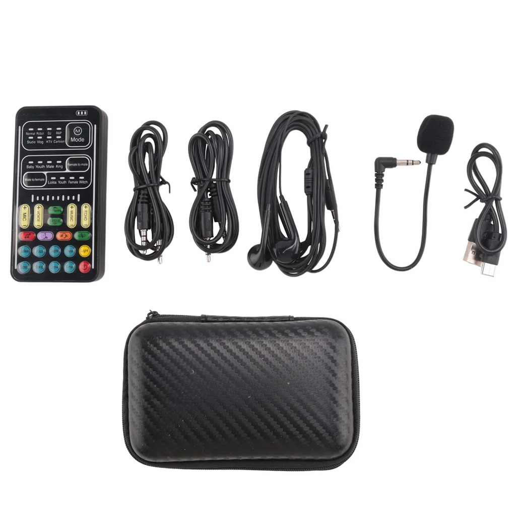 ABSY Voice Changer Handheld Microphone Voice Changer with Sound Multifunctional Effects Machine for Phone/Xbox/Switch (i9)