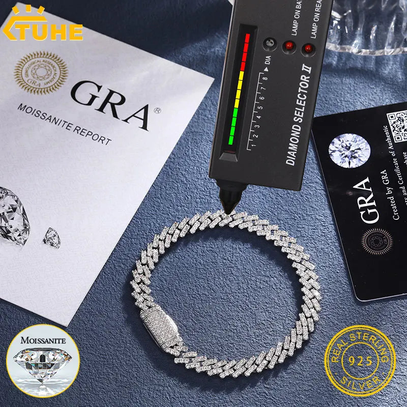 6mm 925 Silver Cuban Chain Necklace – Unisex Hip Hop Jewelry