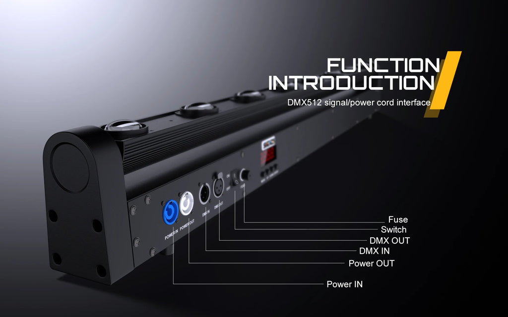 SHEHDS 8x12W RGBW LED Beam Moving Head Light – Professional DJ & Wedding Stage Lighting