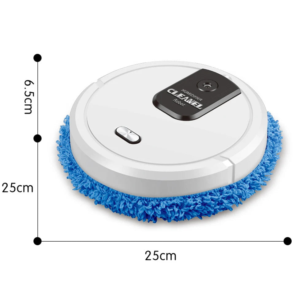 ✨ 3-in-1 Smart Robot Floor Cleaner – Mopping, Sweeping & Humidifying | USB Rechargeable Auto Dust Sweeper