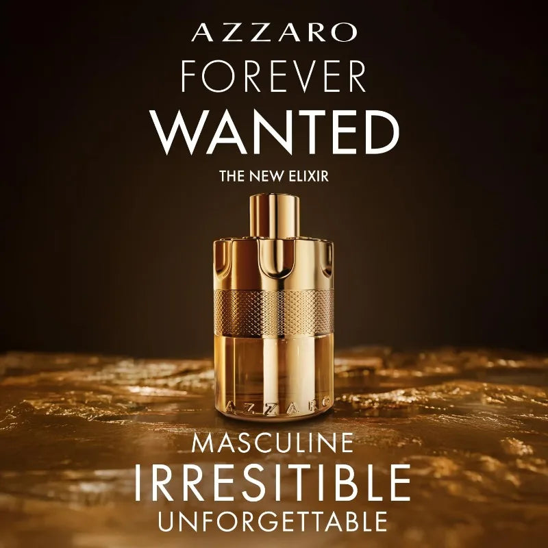 Azzaro Forever Wanted Elixir Parfum Homme 100ml – Bold Leather Scent, Long-Lasting French Luxury Cologne