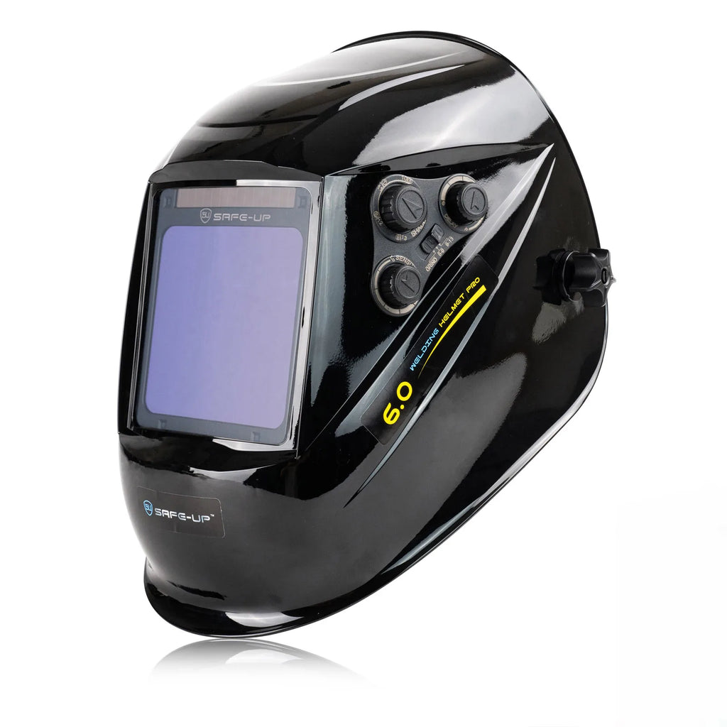 Welding Mask - Auto Darkening Helmet 100x97mm Large View, TRUE Color, 4 Sensors for MIG/MAG/MMA Welding