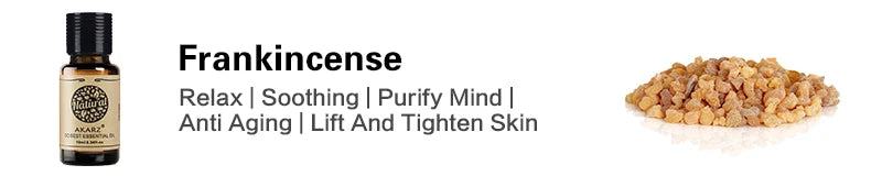 ✨ AKARZ Pure Frankincense Essential Oil – Natural Anti-Aging Elixir for Skin, Body & Aromatherapy (10ml)