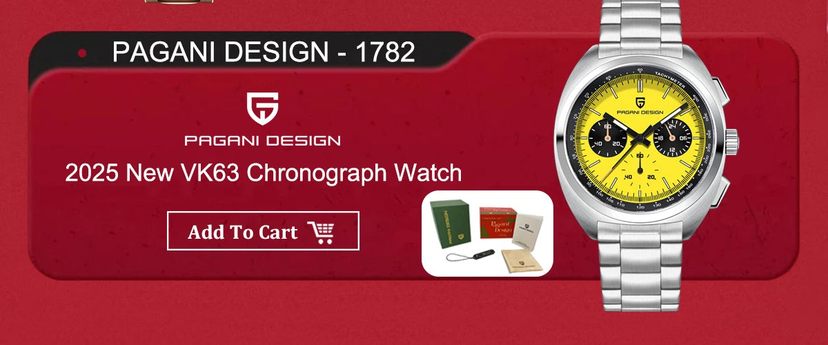 2025 PAGANI DESIGN Luxury Rose Gold Automatic Mechanical Watch – Men’s Sapphire Sports Timepiece