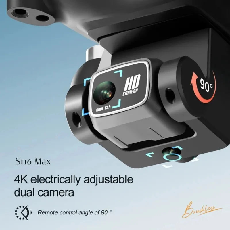 S116 MAX Professional 8K Dual-Camera Drone – Ultra-Smooth Flight, Obstacle Avoidance & Stunning Aerial Views
