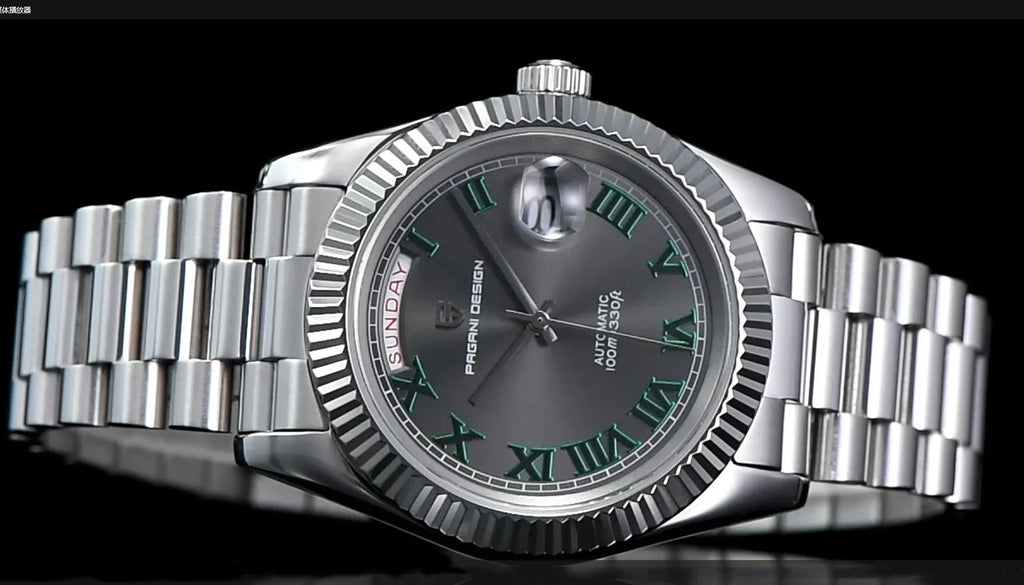 2025 PAGANI DESIGN Luxury Rose Gold Automatic Mechanical Watch – Men’s Sapphire Sports Timepiece